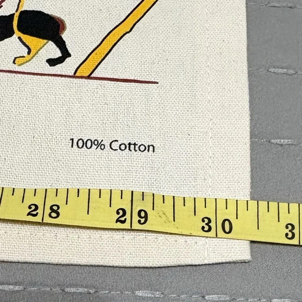 Bayeux Tapestry Tea Towel Made in England 100% Cotton Medieval Scene